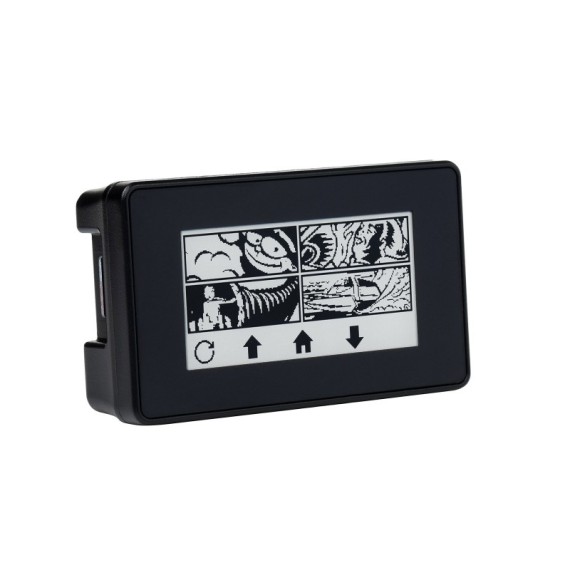 Pi Zero Display e-Paper 2.13" HAT 250x122 Touch with case (White-Black)