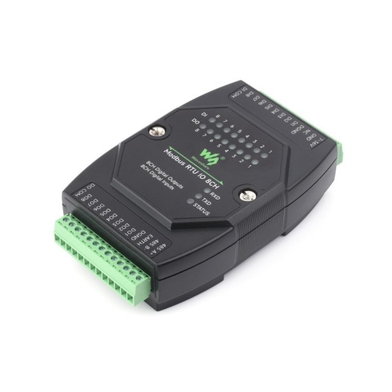 Industrial 8-CH Digital Input & Output Module - ModBus RTU