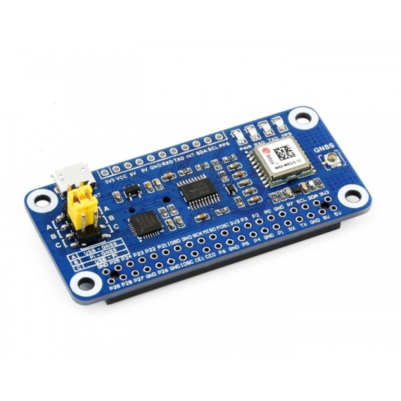 GNSS Hat for Raspberry Pi (GPS, Beidou, Galileo, GLONASS) - MAX-M8Q