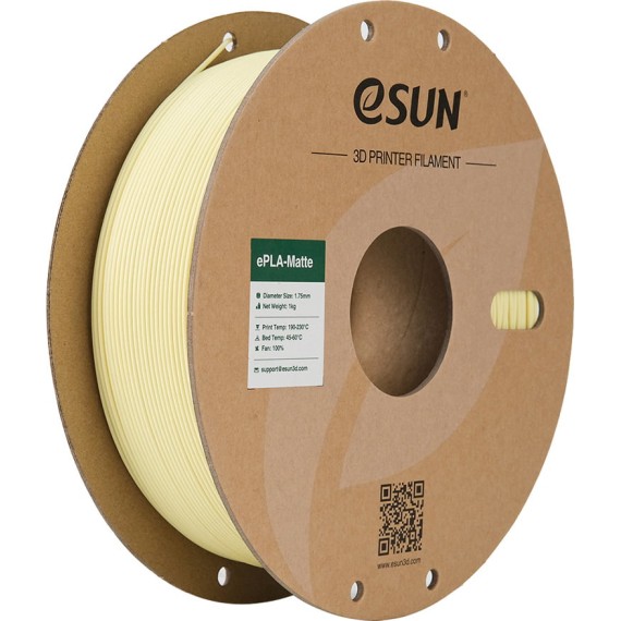 eSUN ePLA Matte - 1.75mm 1kg Almond Yellow