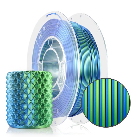 Rosa3D PLA Magic Silk - 1.75mm 300g Lagoon