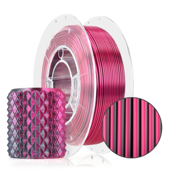 Rosa3D PLA Magic Silk - 1.75mm 300g Mistic Purple