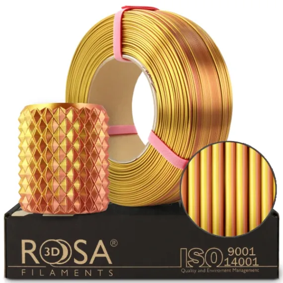 Rosa3D PLA Magic Silk - 1.75mm 1kg Gold-Copper