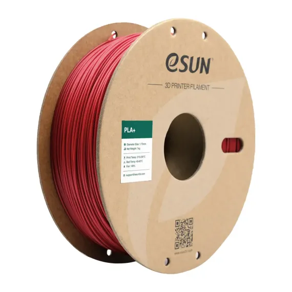 eSUN PLA+ Filament - 1.75mm 1kg Fire Engine Red