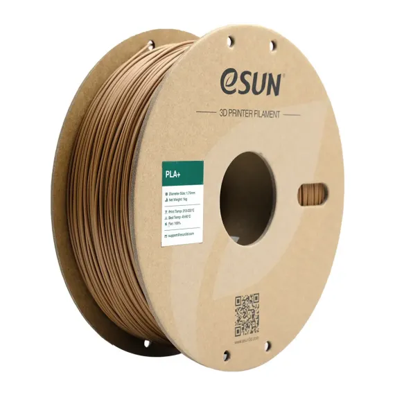 eSUN PLA+ Filament - 1.75mm 1kg Light Brown