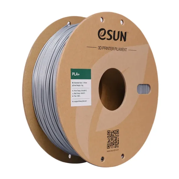 eSUN PLA+ Filament - 1.75mm 1kg Silver