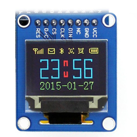 Display 0.96" 96x64 OLED (Vertical Headers)