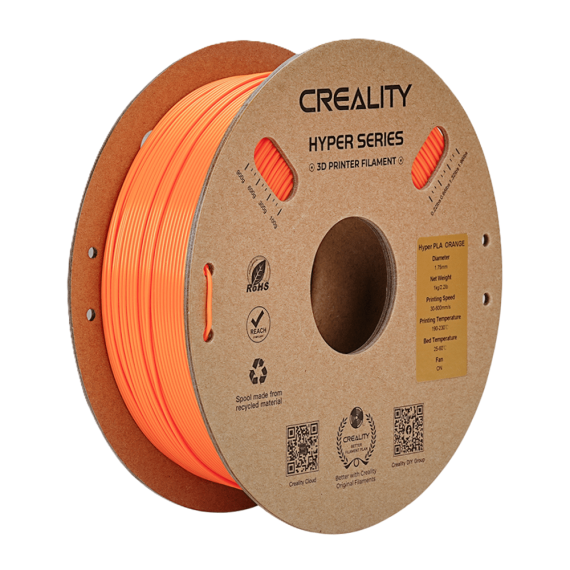 Creality Hyper PLA Filament - 1.75mm 1kg Orange, Color: Orange