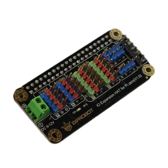 DFRobot IO Expansion HAT for Raspberry Pi 5 / Pi 4 & Zero series