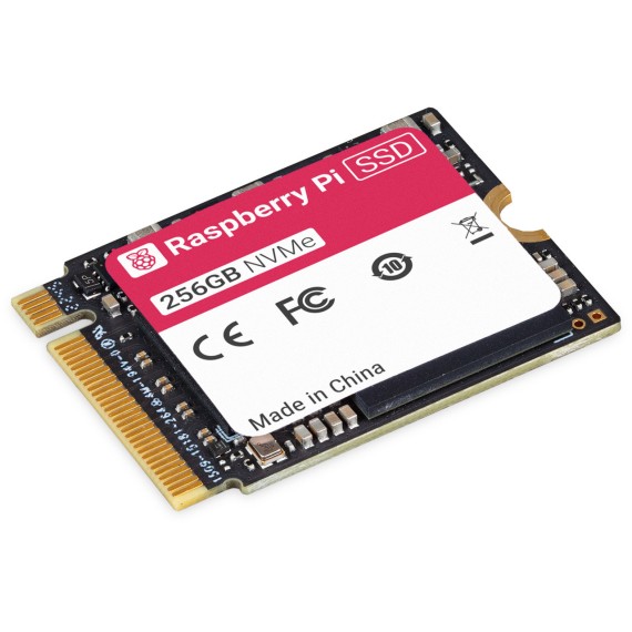 Raspberry Pi NVMe SSD - 256GB, Storage Capacity: 256GB