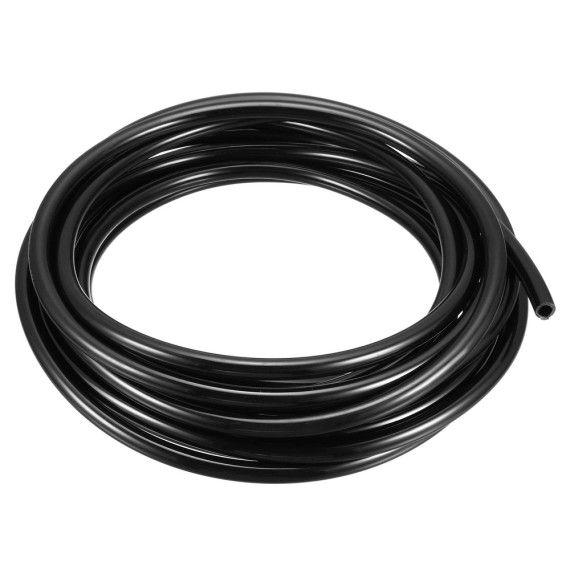 Pneumatic PU Tube 6x4mm Black per Meter