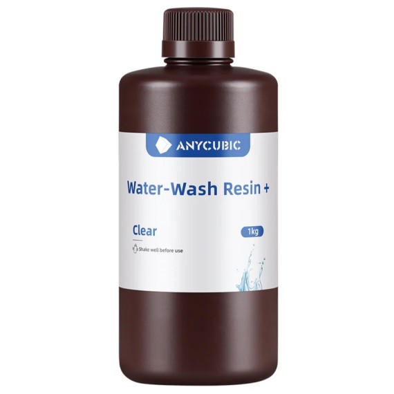 Anycubic Water-Wash Resin+ - Clear 1kg, Απόχρωση: Clear, Μπουκάλι: 1000