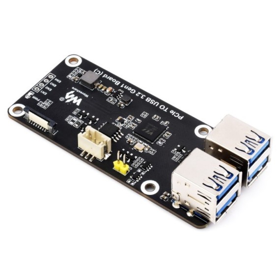 Waveshare PCIe to 4-ch USB 3.2 Gen1 Board (C)