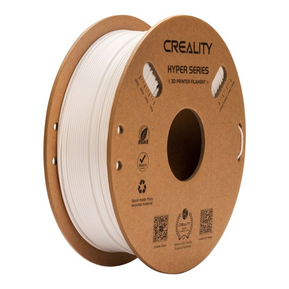 Creality Hyper PETG Filament - 1.75mm 1kg White, Color: White