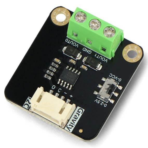 Gravity GP8503 I2C to 0-2.5V/VCC DAC Module - 2-CH 12-bit