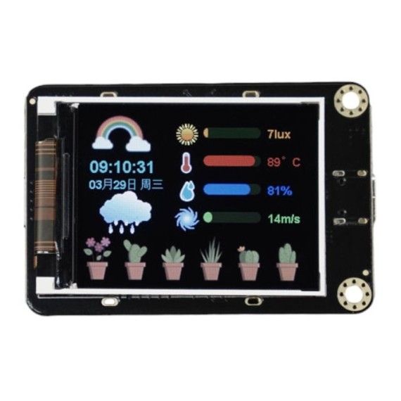 Gravity LCD Display 2" IPS 320x240 - I2C & UART