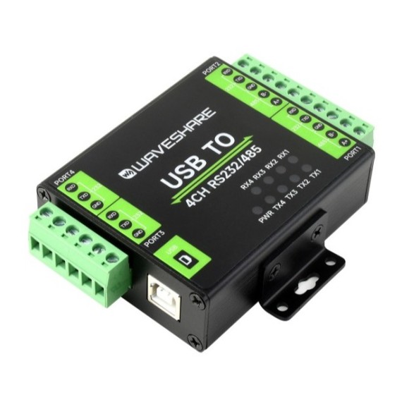 Industrial USB to 4-Ch RS232/RS485 Converter