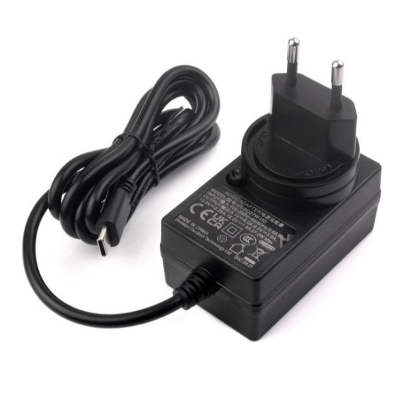 Power Supply 27W Type-C for Raspberry Pi 5 - Black