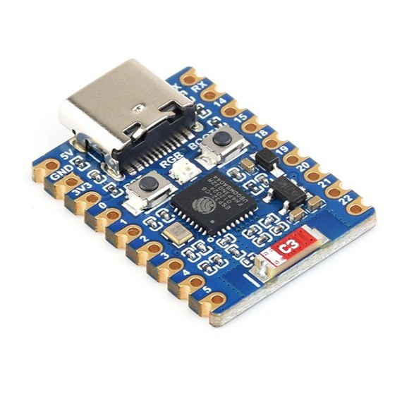 Waveshare ESP32-C6 Mini - WiFi & Bluetooth, Header: Without Headers