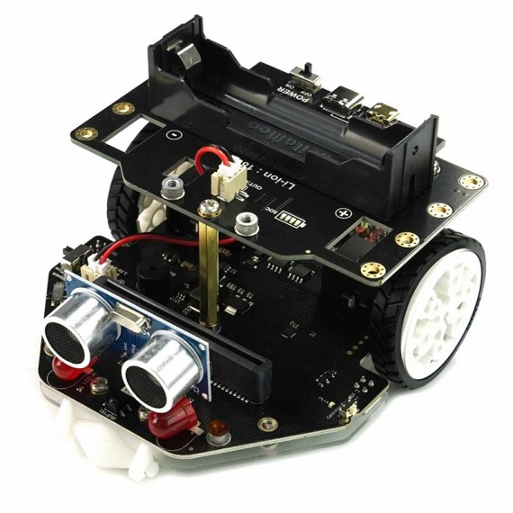 micro:Maqueen Plus V2 (18650 Battery) - Advanced STEM educational robotics platform, 2 image