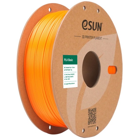 eSUN PLA Basic 1.75mm 1kg - Orange, Απόχρωση: Πορτοκαλί