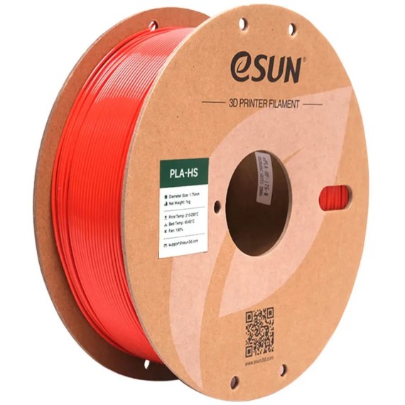 eSUN PLA-HS 1.75mm 1kg - Red, Απόχρωση: Κόκκινο