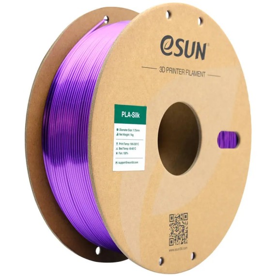 eSUN PLA Silk 1.75mm 1kg - Purple, Απόχρωση: Μωβ