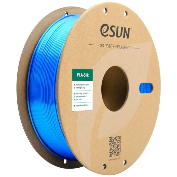 eSUN PLA Silk 1.75mm 1kg - Blue, Απόχρωση: Μπλε