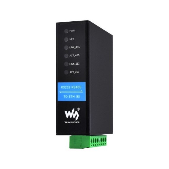 Industrial RS232/RS485 to Ethernet Dual Ports Converter