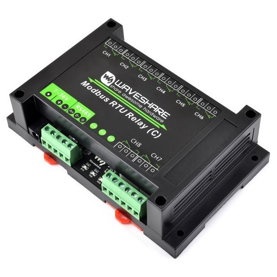Industrial Modbus RTU 8-Ch Relay Module (C) – RS485