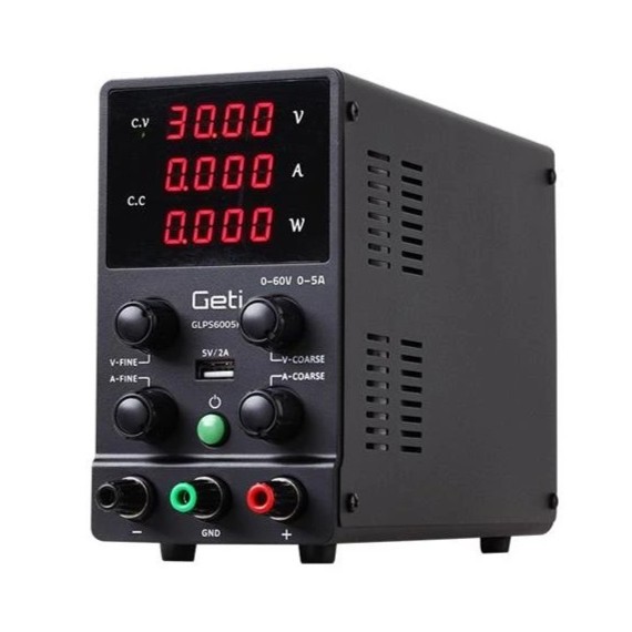 Τροφοδοτικό Πάγκου 0-60V 0-5A – Geti GLPS6005H