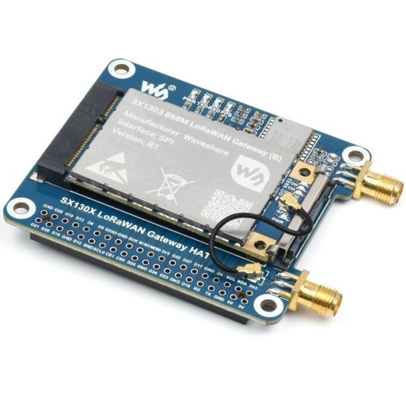 Waveshare SX1303 868M LoRaWAN Gateway HAT with Fine Timestamp Support