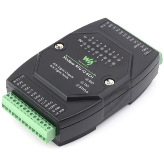 Industrial 8-CH Digital Input & Output Module - ModBus RTU