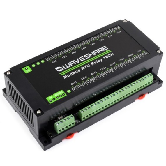 Industrial Modbus RTU 16-Ch Relay Module – RS485