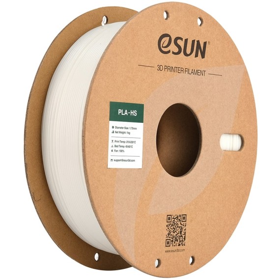 eSUN PLA-HS 1.75mm 1kg - White, Απόχρωση: Λευκό
