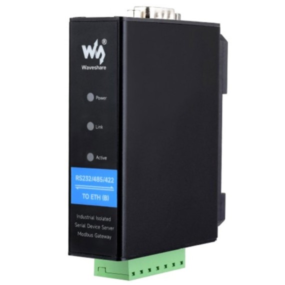 Industrial Serial Server RS232/485/422 to Ethernet, PoE (Power Over Ethernet): Without PoE