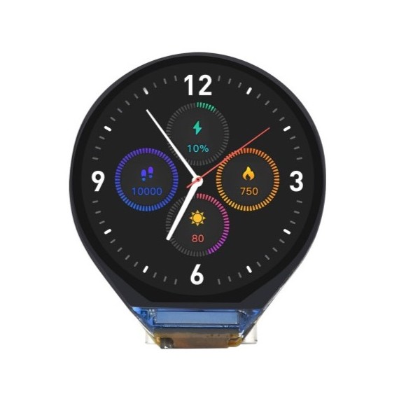 Waveshare ESP32-C3 IPS LCD – 0.71" Round, Επιλογές Θήκης: Without case