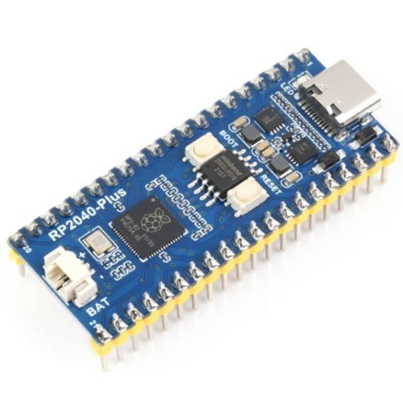 Waveshare RP2040 Plus 16MB, Headers: With Pre-soldered Headers