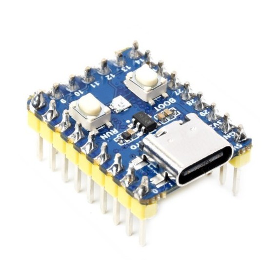 Waveshare RP2350 Zero, Headers: With Pre-soldered Headers