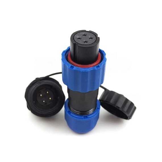 Waterproof Connector IP68 13mm 4-Pin – Set