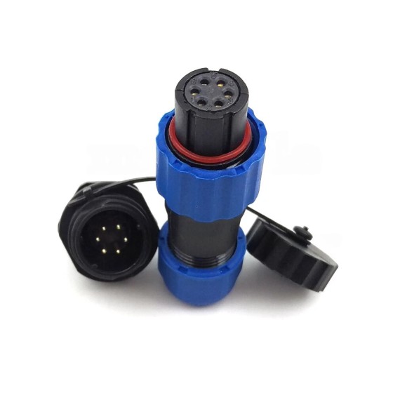 Waterproof Connector IP68 13mm 6-Pin – Set