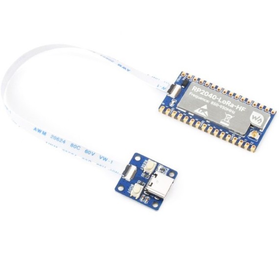 Waveshare RP2040-LoRa Development Board with USB Type-C Adapter, Συχνότητα: 850–930