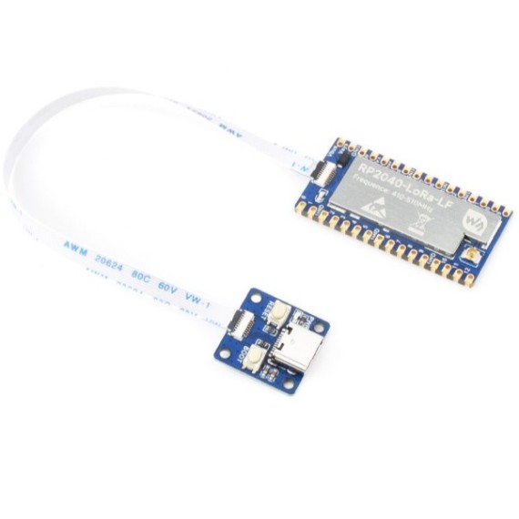 Waveshare RP2040-LoRa Development Board with USB Type-C Adapter, Συχνότητα: 410–525