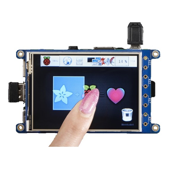 PiTFT Plus 320x240 3.2" TFT + Resistive Touchscreen