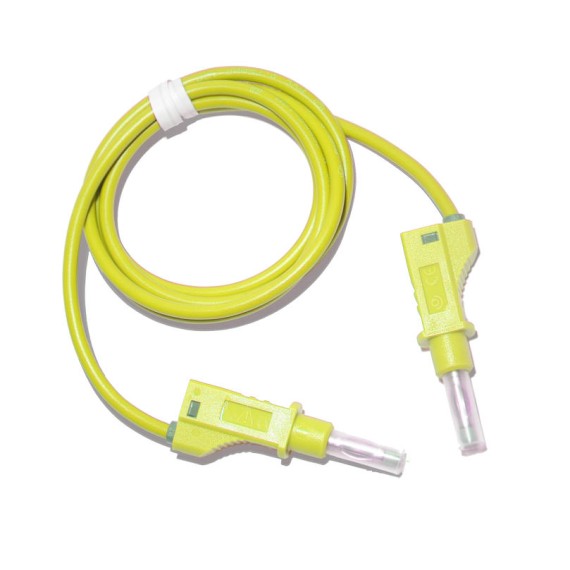 Banana to Banana Cable - Yellow 1m