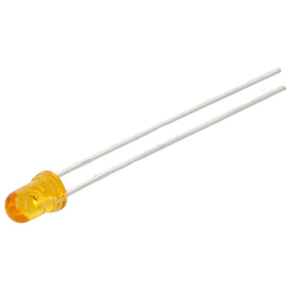 LED Diffused 3mm Πορτοκαλί