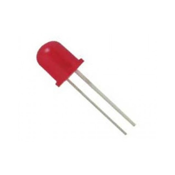 LED Diffused 10mm Red