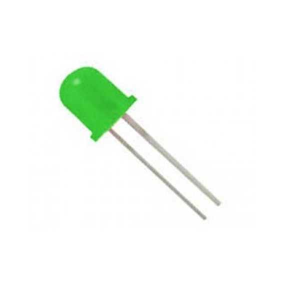 LED Diffused 10mm Green