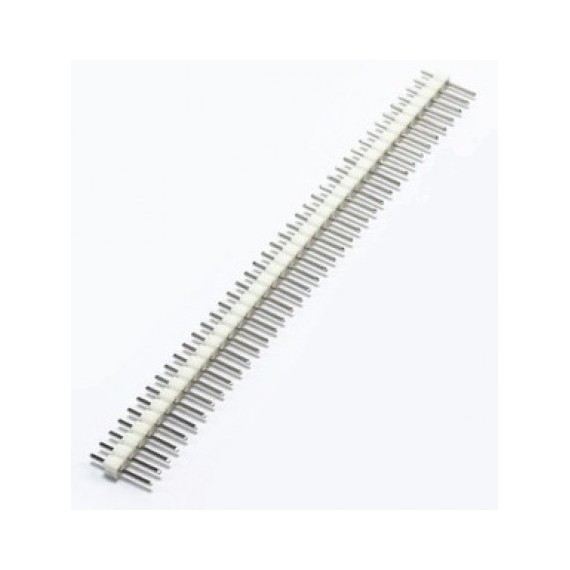 Pin Header 1x40 Male 2.54 mm White