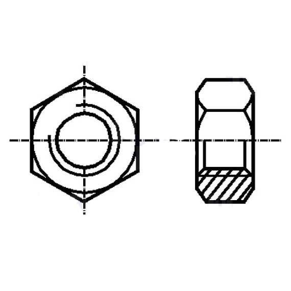 Παξιμάδι M2 Μεταλλικό H1.6mm